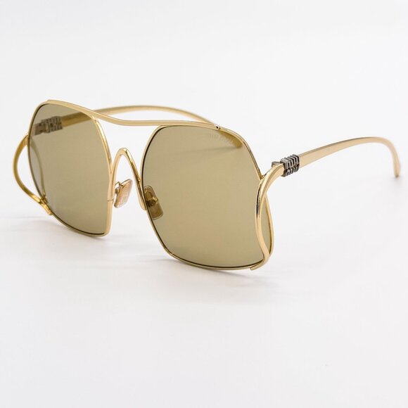 NEW MIU MIU SUNGLASSES MUA55S 5AK10R GOLD WOMEN MU A55S SMU A55 main image 9